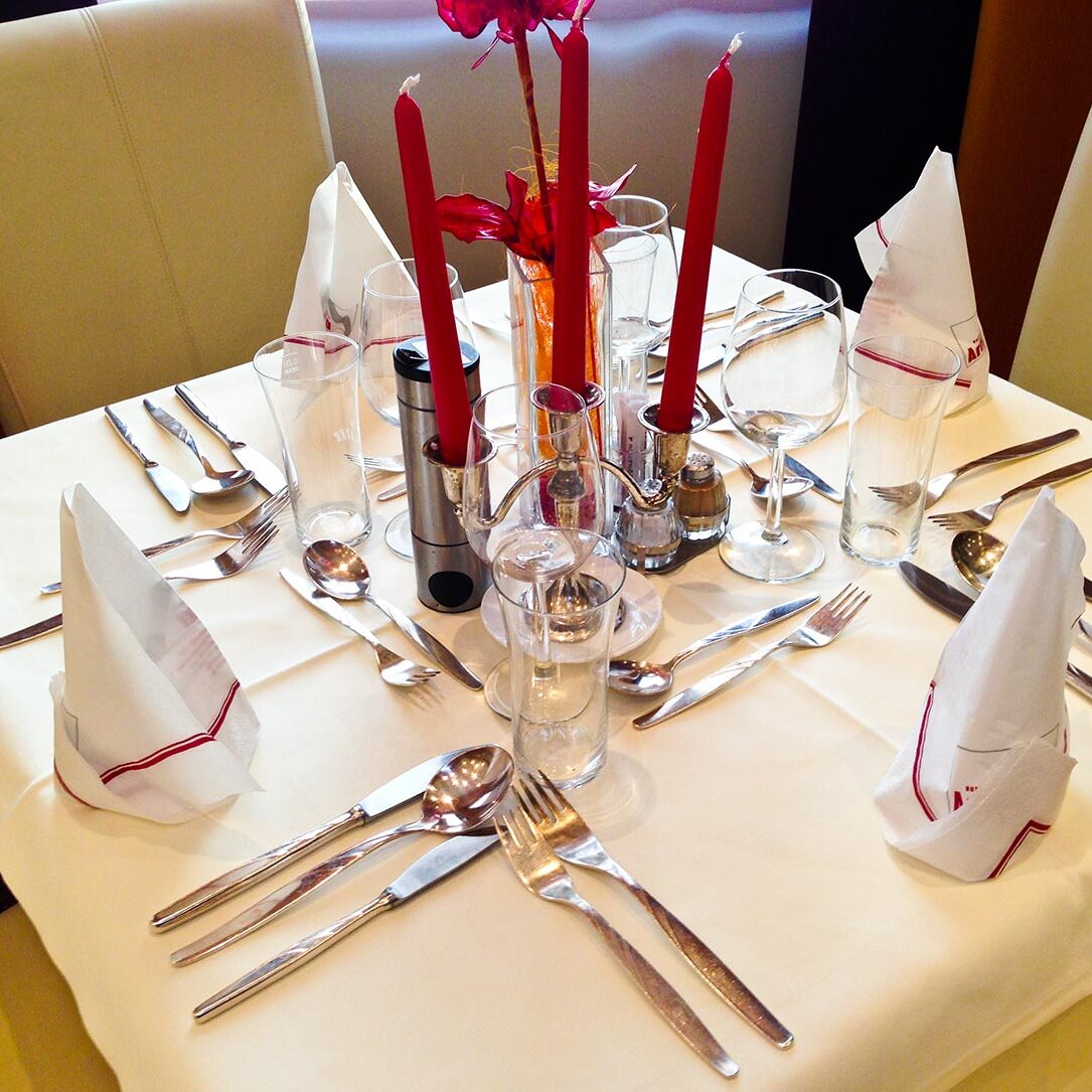 Tischgedeck Hotel Aragia